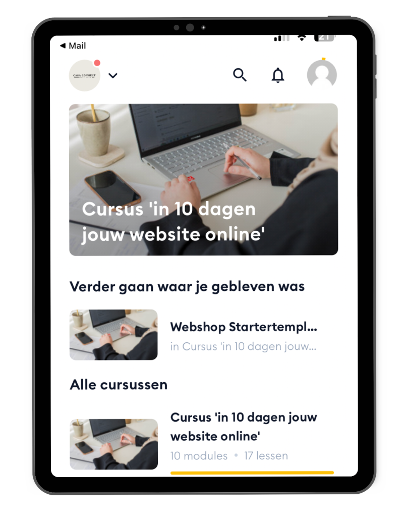 online cursus wordpress website