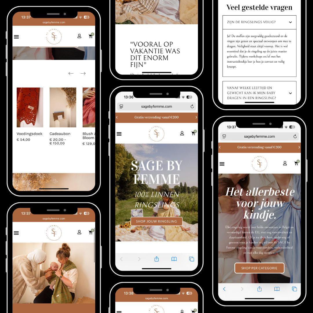 sage by femme casa connect webdesign portfolio